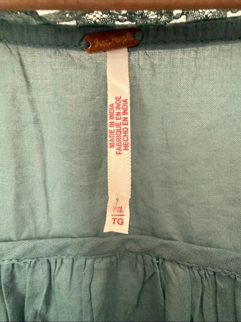 Free People lightweight teal